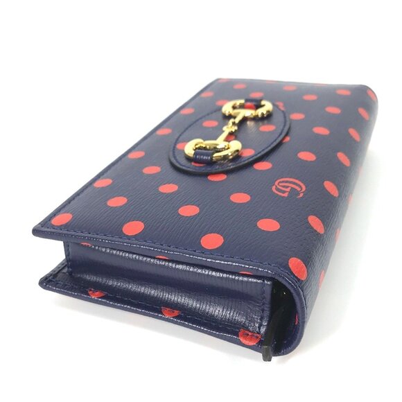 GUCCI Navy Horsebit Wallet - Picture 6 of 16